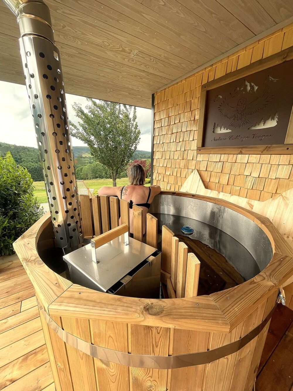   Ecolodge individuel avec bain finlandais privatif Lorraine, Anould (88650)