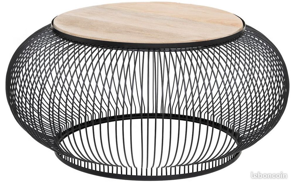Tables rondes gigognes "Esther" en Manguier Meubles