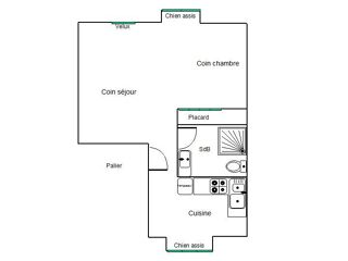  Appartement � louer 1 pi�ce 34 m�
