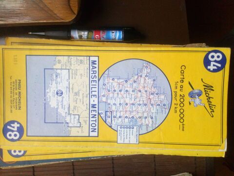 Ancienne Carte Michelin Marseille-Menton 1978  0 Battrans (70)