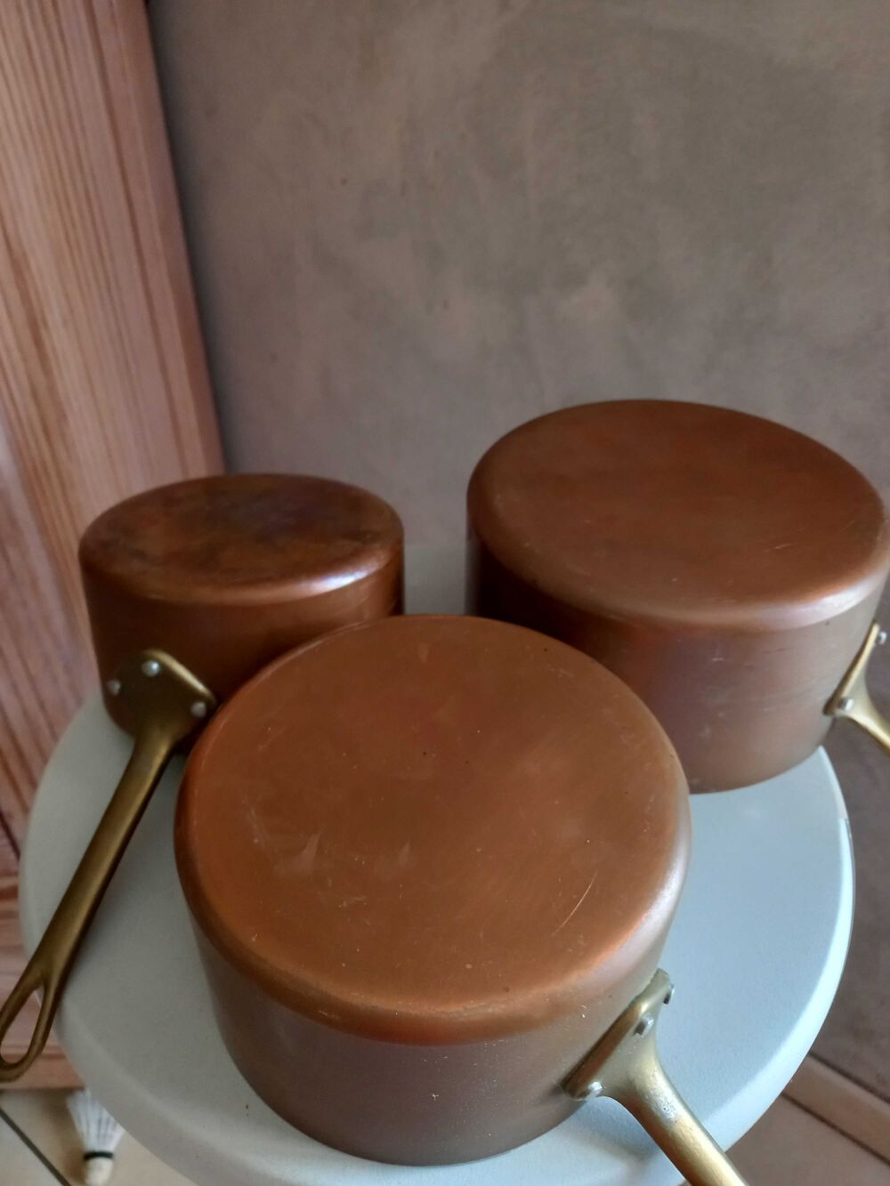 lot casserole cuivre Tournus France Décoration