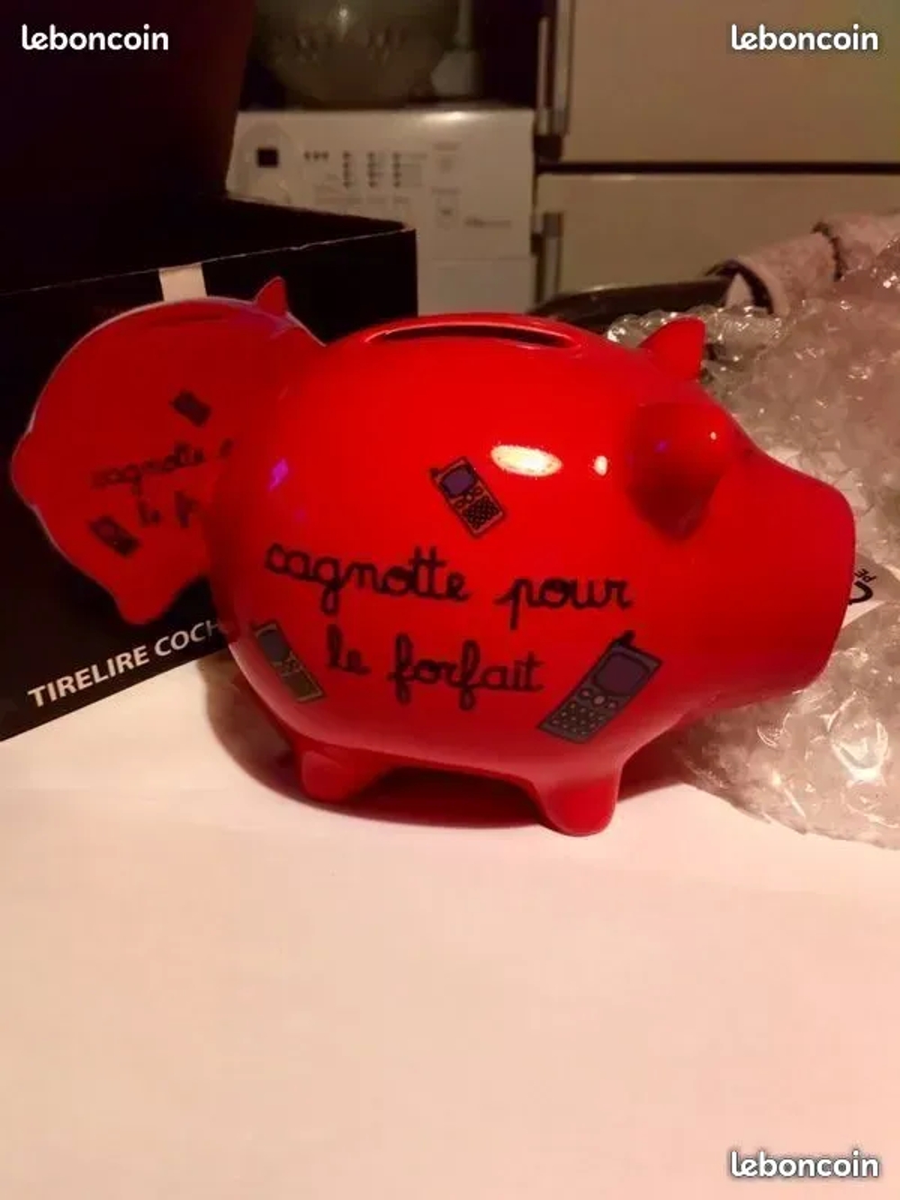 TIRELIRE COCHON DIFFERENTES INSCRIPTIONS 