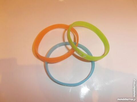 3 bracelets messages en silicone (74) 2 Tours (37)
