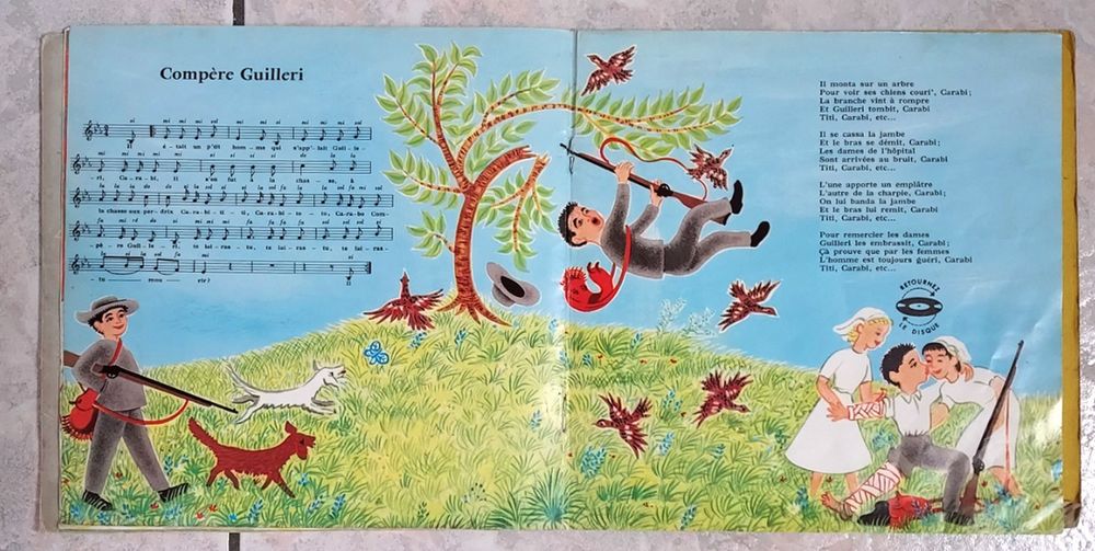 RONDES ET CHANSONS DE FRANCE n&deg; 6-LIVRE-DISQUE 45t PHILIPS CD et vinyles