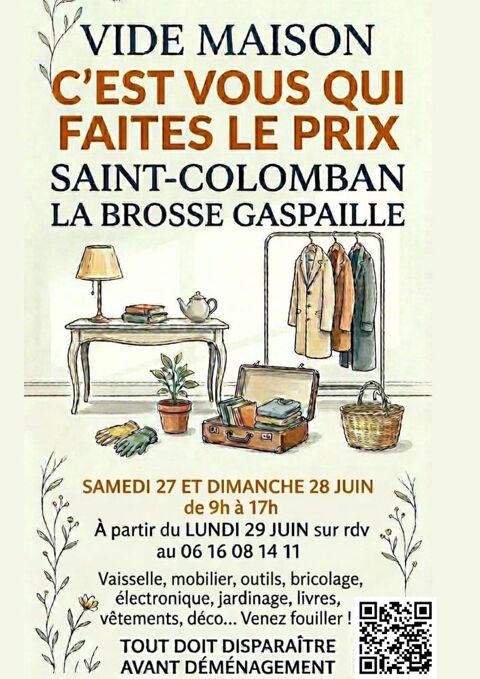 Vide Maison et Vide Atelier à prix libre : 27  et 28 JUIN Saint-Colomban (44)