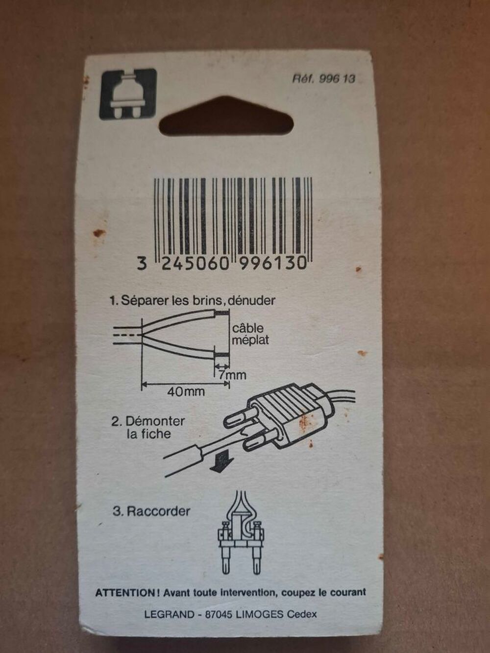 Fiche m&acirc;le 6A Bricolage