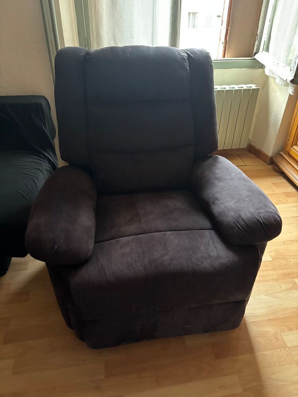 fauteuil velours noir Meubles