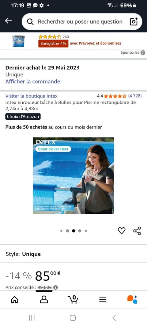 Enrouleur  bche solaire pour piscine rectangulaire 45 Romans-sur-Isre (26)