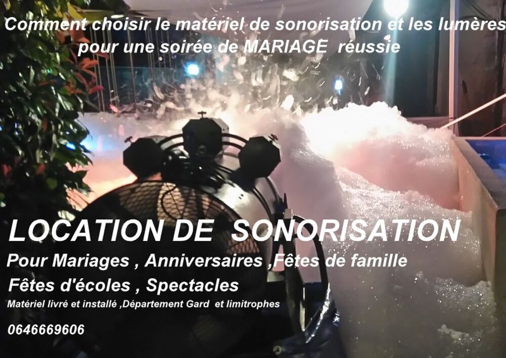   de SONORISATION , éclairages 