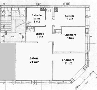  Appartement à louer 3 pièces 64 m²
