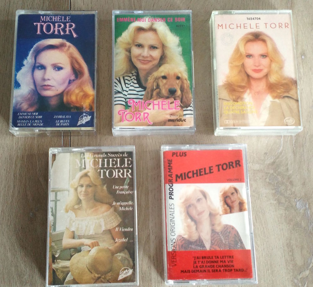 5 cassettes&nbsp;de Mich&egrave;le Torr CD et vinyles