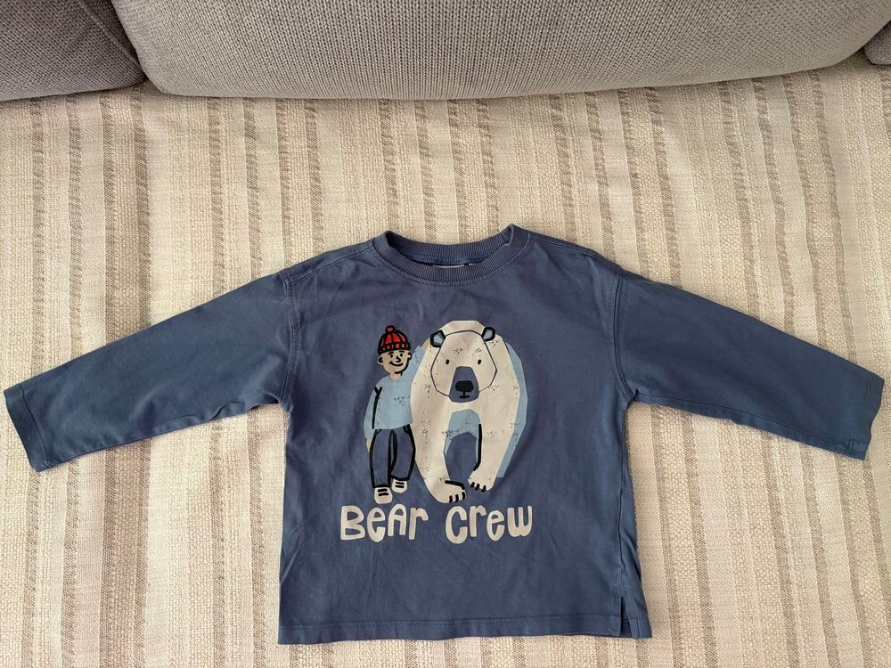 T-shirt en coton, manches longues, 18-24 mois, 92cm, Zara Vêtements enfants