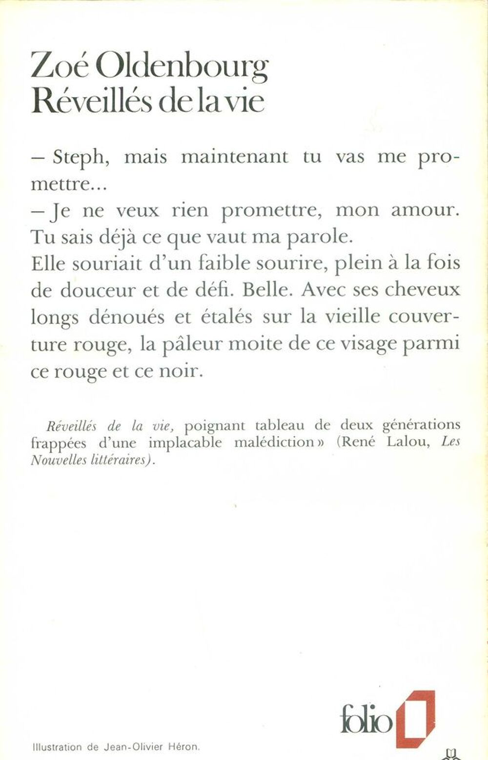 R&eacute;veill&eacute;s de la vie - Zo&eacute; Oldenbourg, Livres et BD