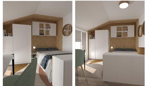  Chambre  louer 1 pice 11 m