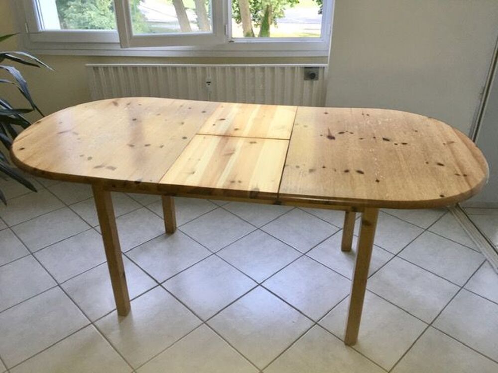 Table avec rallonge et 3 chaises en pin Meubles
