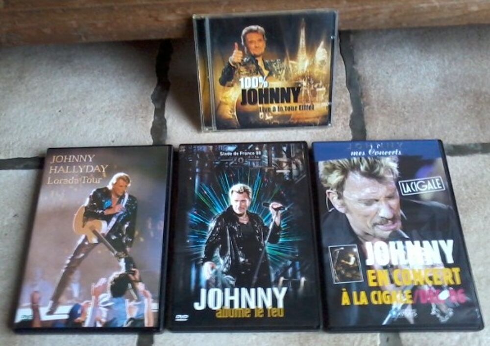 SUPER LOT JOHNNY HALLYDAY CD + DVD DIVERS 