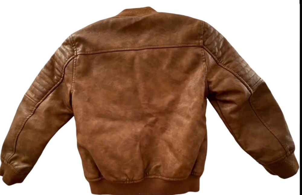 Blouson hiver marron similicuir int&eacute;rieur molletonn&eacute; 7ans Vêtements enfants