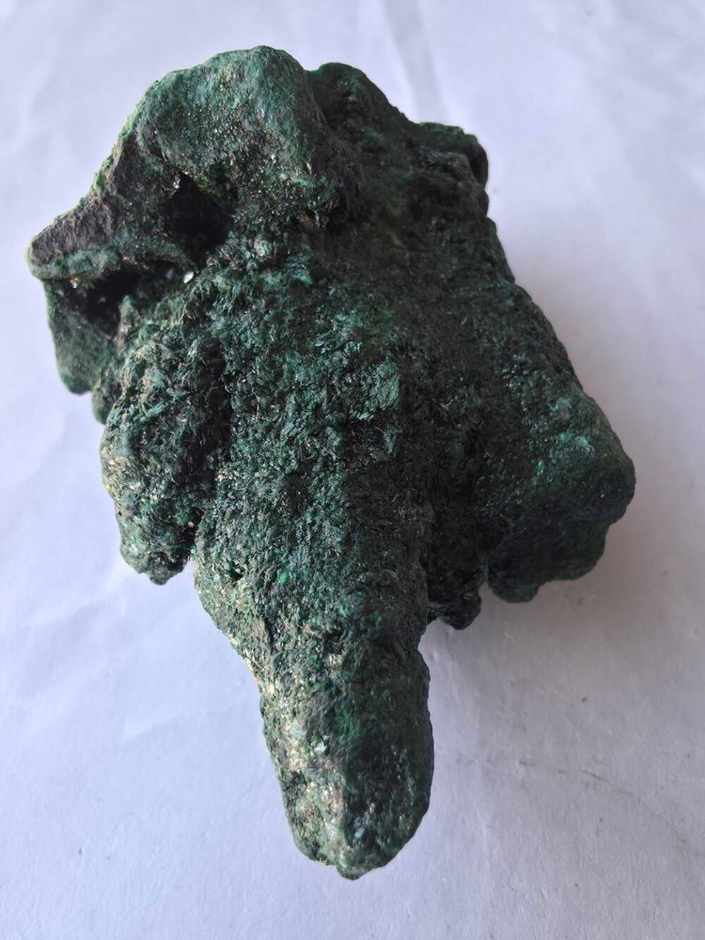 Min&eacute;ral Brut : Malachite Cristallis&eacute;e du Congo-206g 