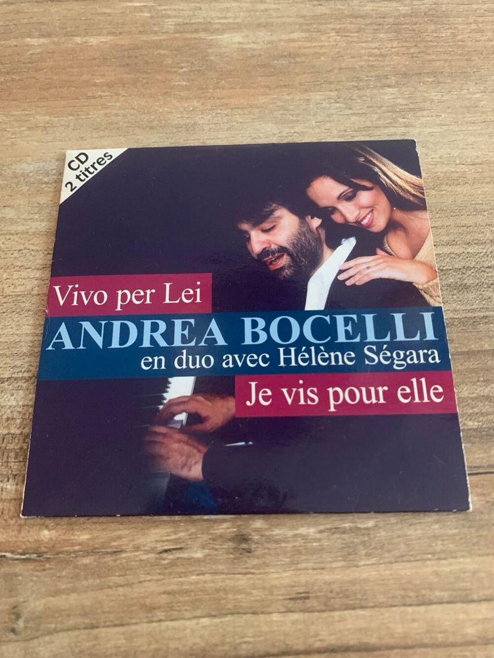 CD 2 titres Andrea Bocelli H&eacute;l&egrave;ne S&eacute;gara " CD et vinyles