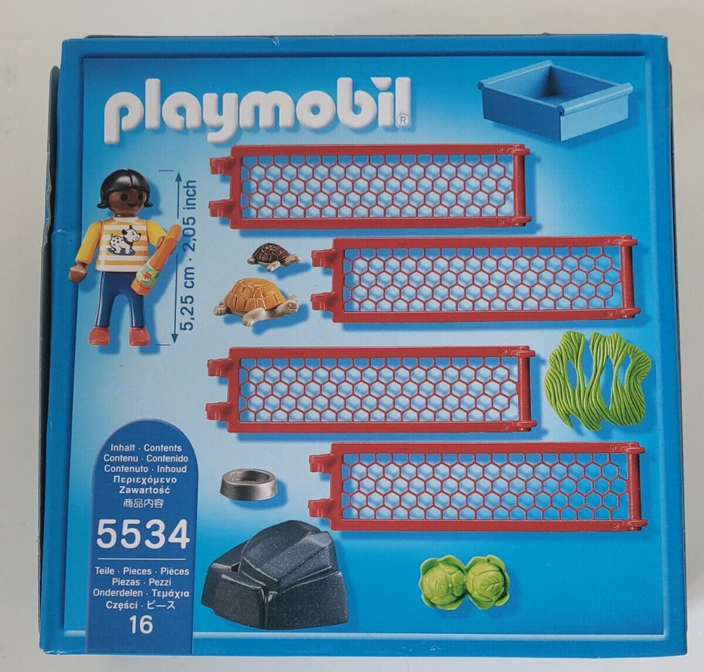 Playmobil r&eacute;f 5534 : enfant avec enclos de tortues . Jeux / jouets