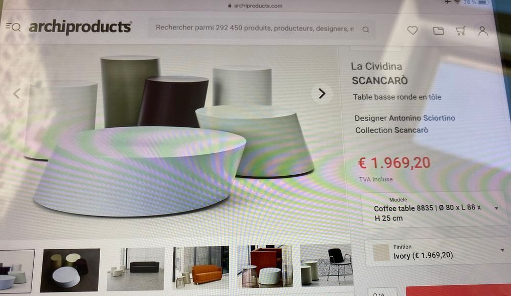 d'une table basse Meubles
