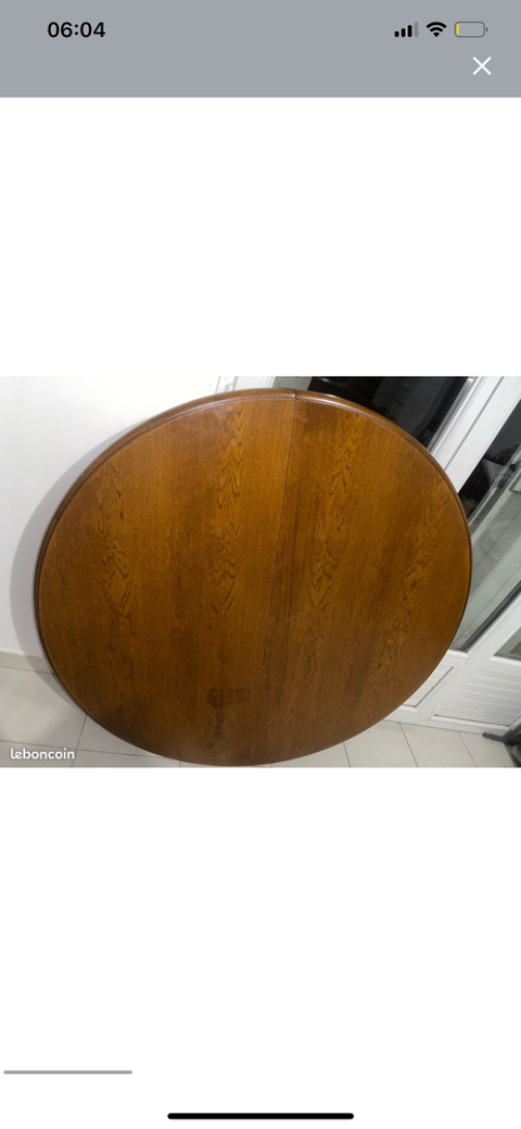 Table en bois ronde 30 Arpajon (91)