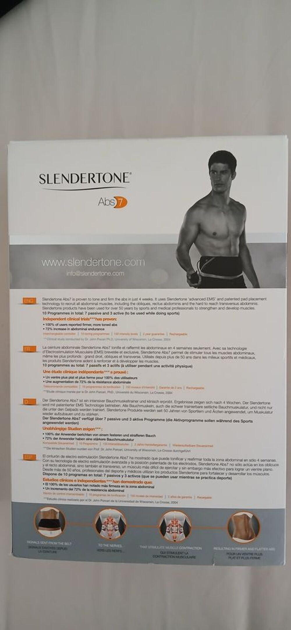 Lot Slendertone Abs7 et Slendertone Arms Sports