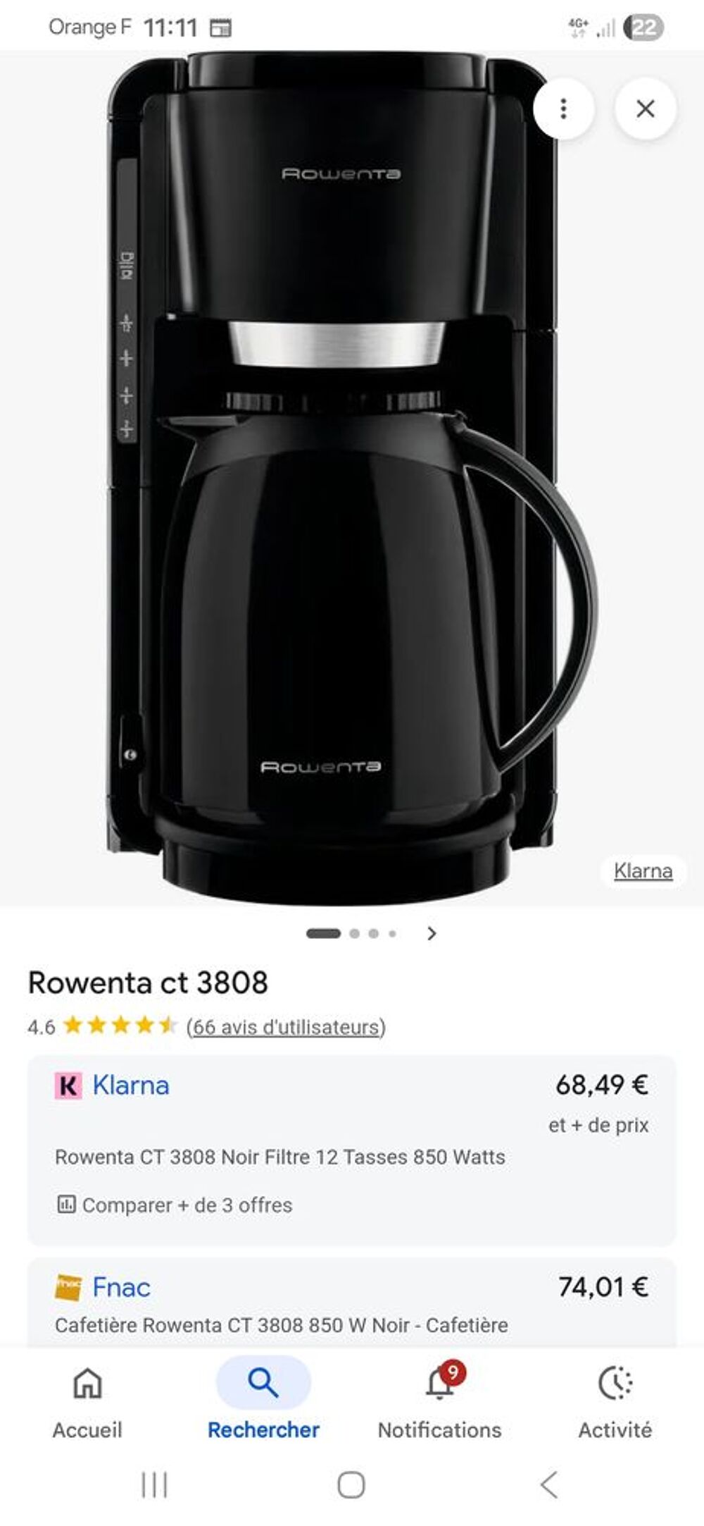 Cafetiere isotherme Electroménager