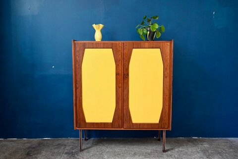 Highboard, buffet  enfilade haute en palissandre scandinave 1200 Wintzenheim (68)