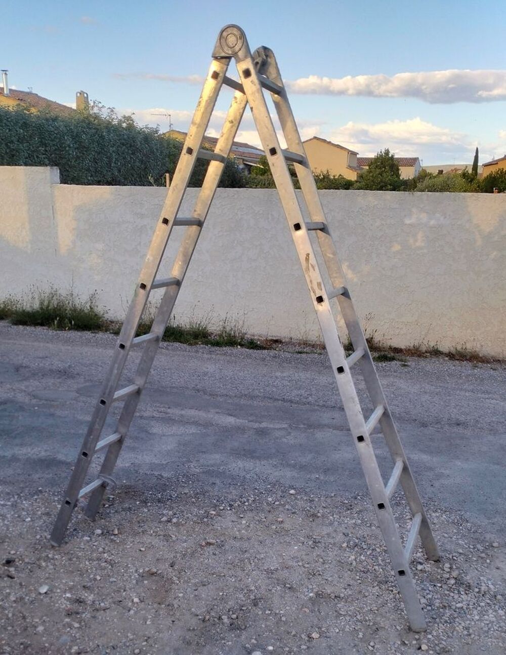  Echelle transformable 2 plans 2x8 echelons Bricolage
