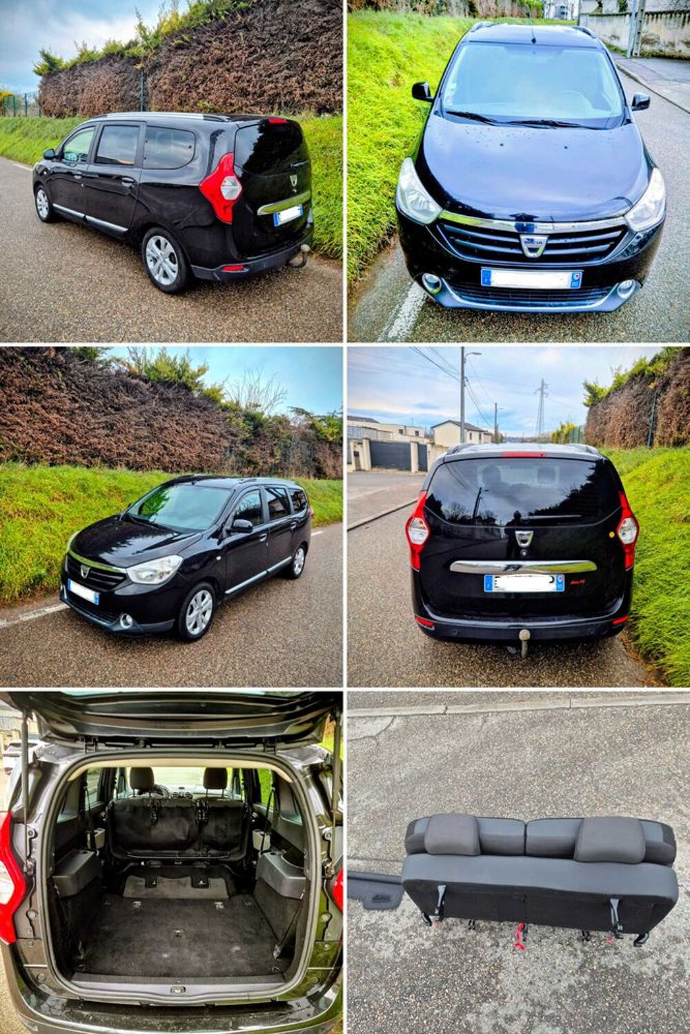 Lodgy 1.2 TCe 115 E6 7 places Black Line 2014 occasion 69007 Lyon