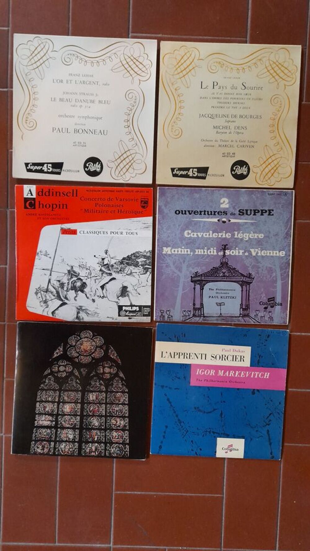 MUSIQUES CLASSIQUES VINYLES 45T CD et vinyles