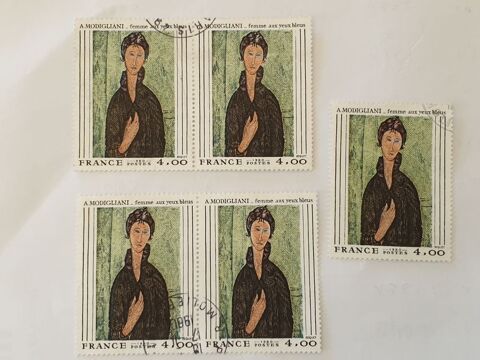 Timbre france Modigliani Femme aux yeux bleus 1980- 1.45 eur 0 Marseille 9 (13)