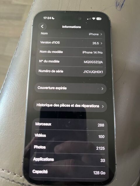 iPhone 14 Pro mauve 280 Maubeuge (59)