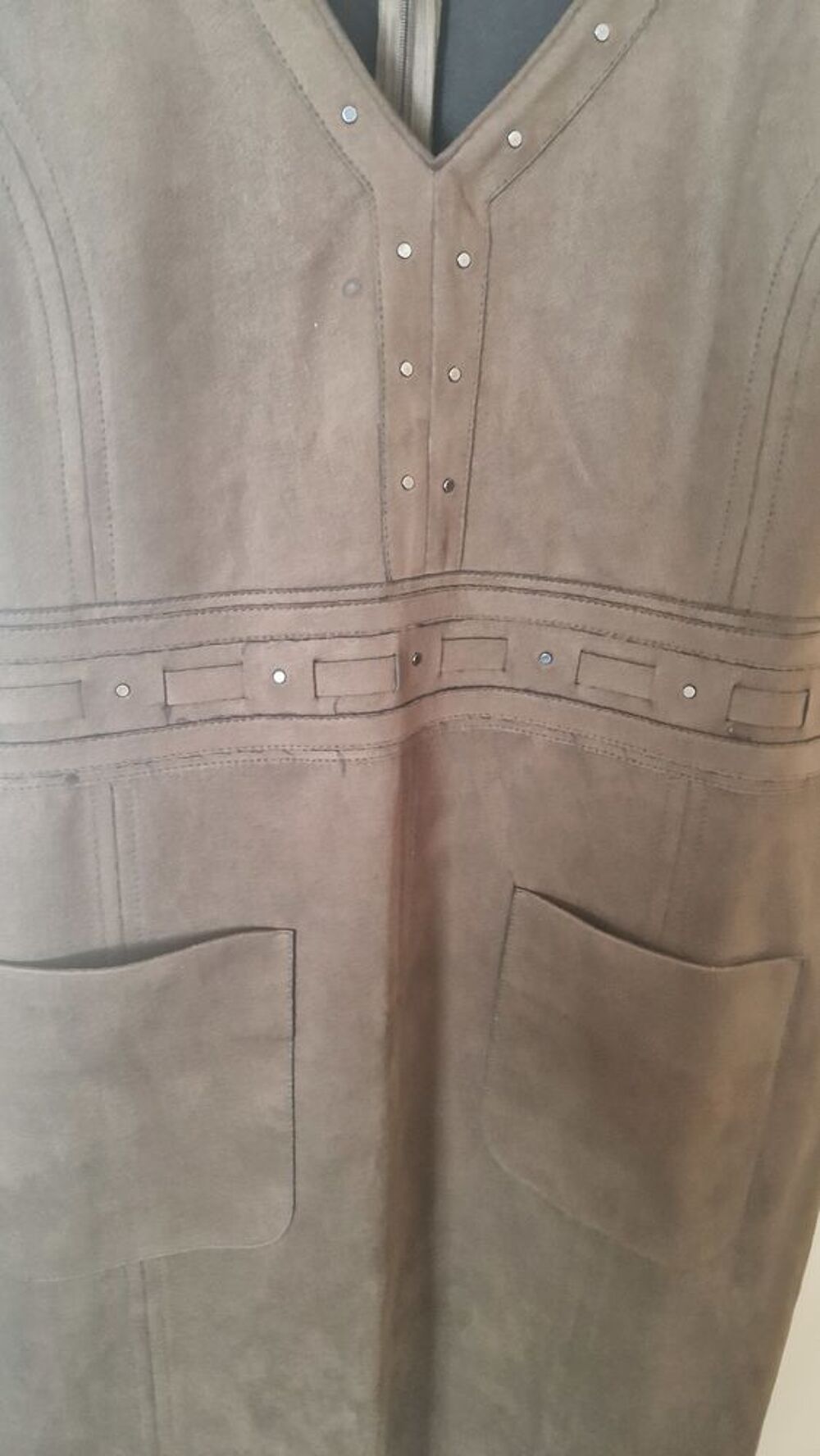 Robe en peau marron Christine Laure Vêtements