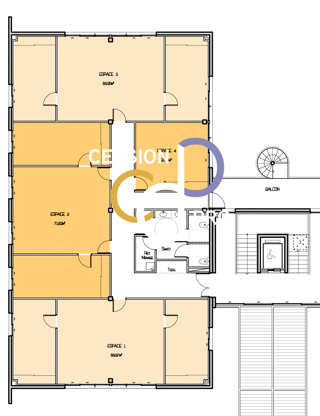   PLATEAU DE BUREAUX OU OPEN SPACE DE 275 M², GRAND STANDING, A CEDER EN ZONE DYNAMIQUE SUR NIMES Nimes