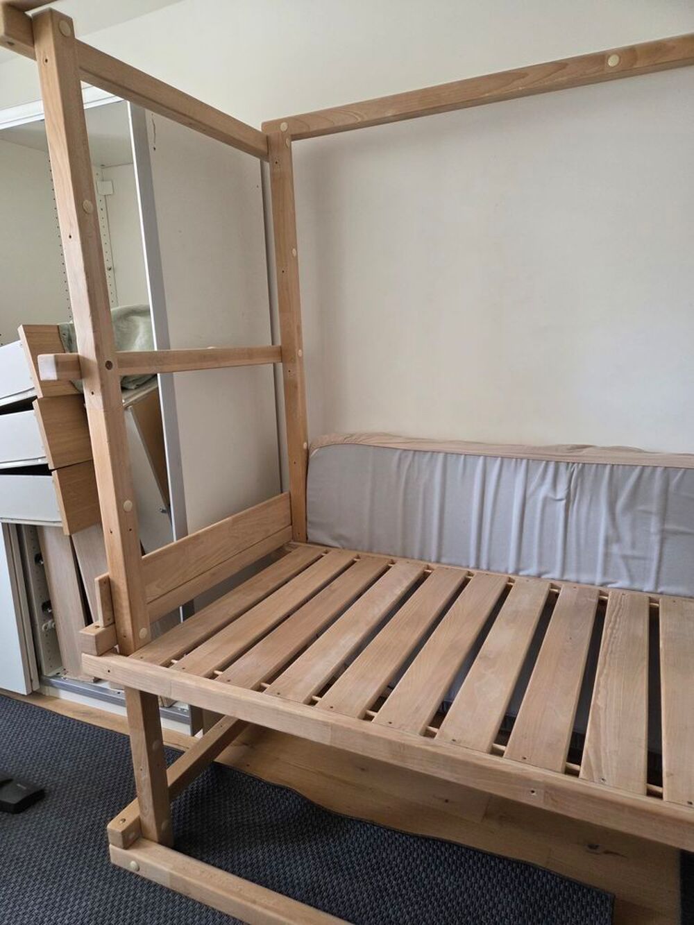 Lit mezzanine &eacute;volutif Woodland Mobilier enfants
