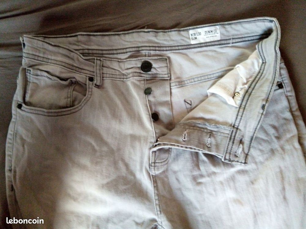 jeans Denim &amp; Co slim - taille 48 - W38/L30 Vêtements