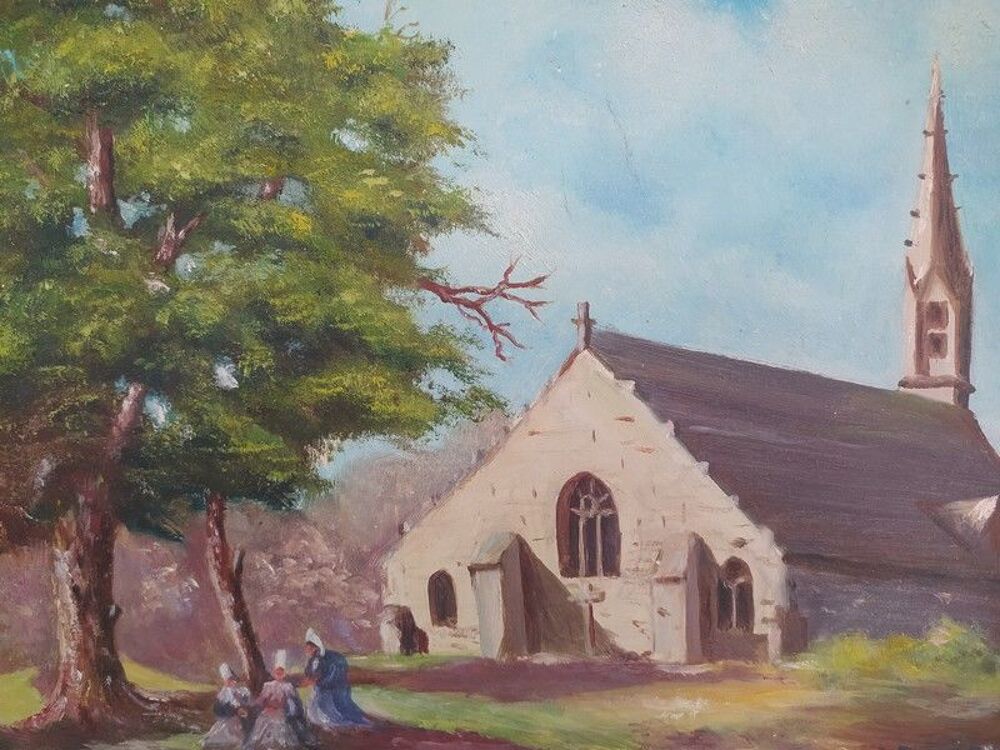 Tableau Chapelle N.D de Tr&eacute;malo Pont Aven Bretagne 