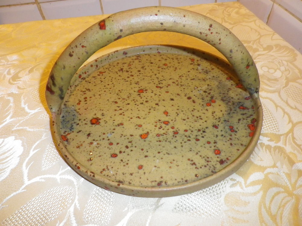 Ancien PLAT PANIER A FROMAGE POTERIE CORSE CAMPO PIANO OREZZ Décoration