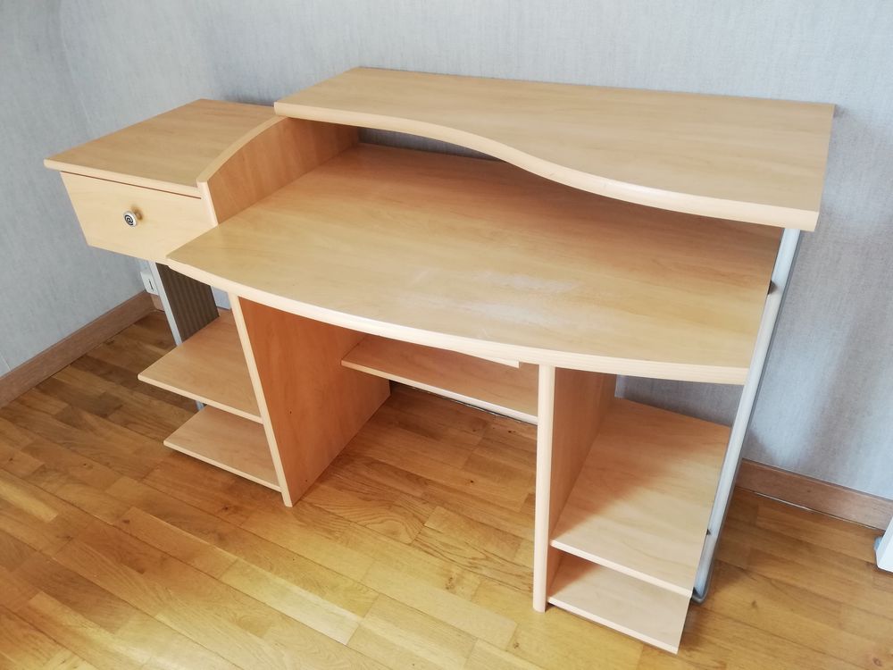 Bureau informatique double plateau Meubles