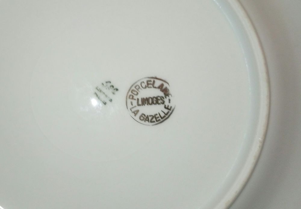 Service &agrave; poissons en Porcelaine de Limoges 