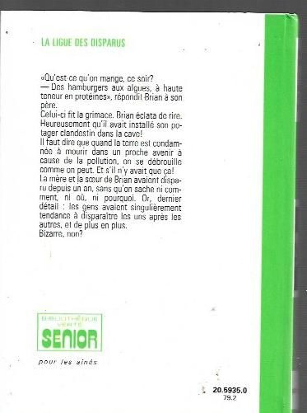 bibliotheque verte - la ligue des disparus - 1979 Livres et BD