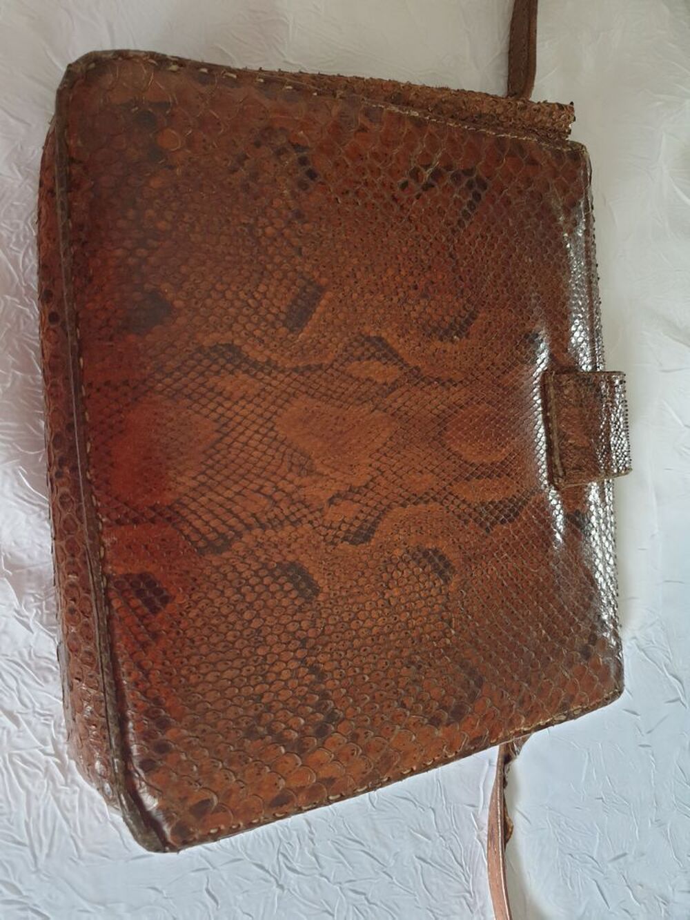Sac croco vintage Maroquinerie