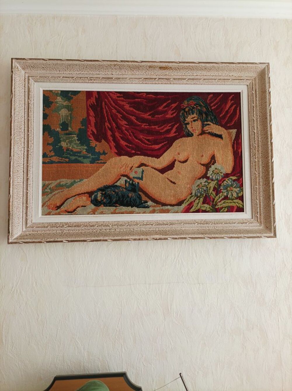 tableau ancien femme nue Décoration