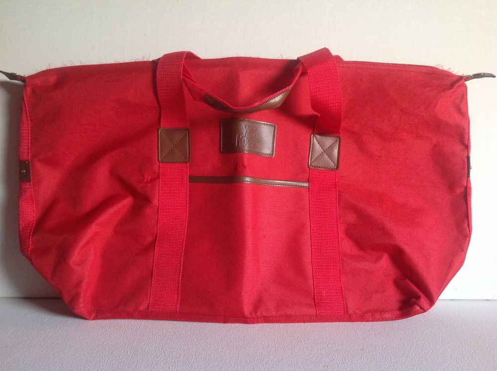 GRAND SAC EN TOILE ROUGE IMPERM&Eacute;ABLE YVES ROCHER Envoi Possi Maroquinerie