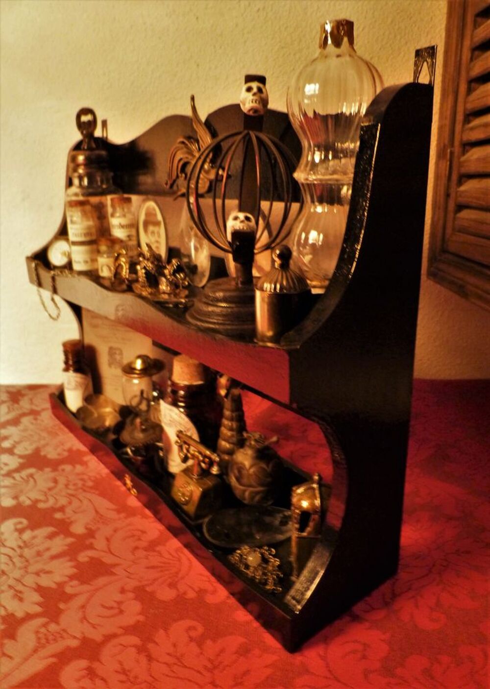 Cabinet de Curiosit&eacute;s "VICTORIAN INSPIRATION" Steampunk Décoration