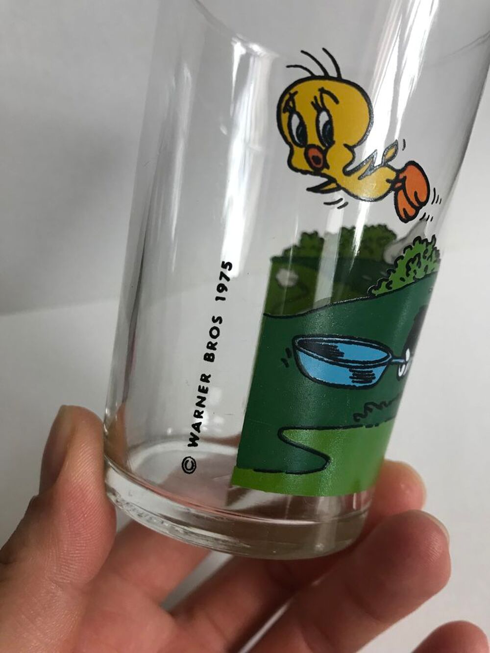 Ancien verre Titi et Grosminet Cuisine