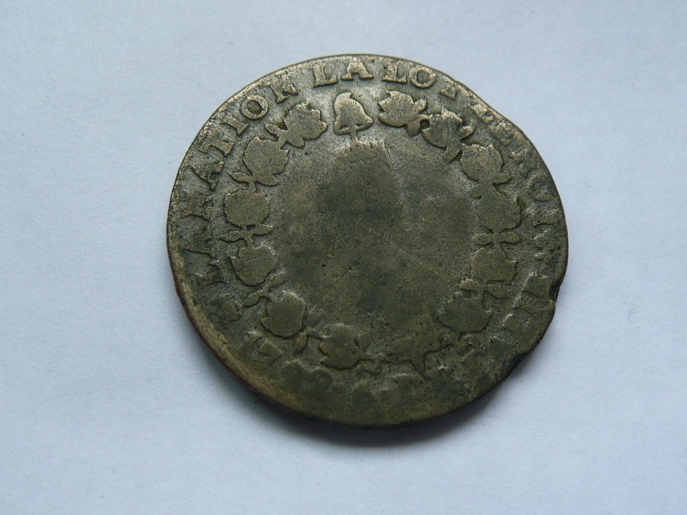 Pi&egrave;ce Louis XVI 1792 12D atelier T 