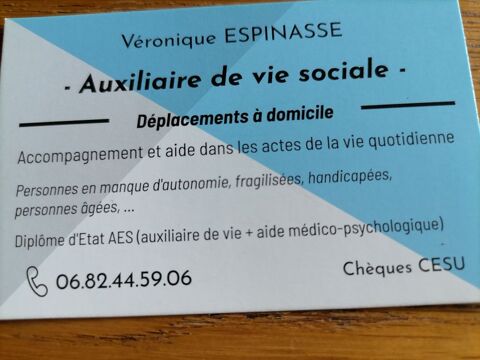 Auxiliaire de Vie Sociale 
et Aide Médico-Psychologique 0 24240 Pomport